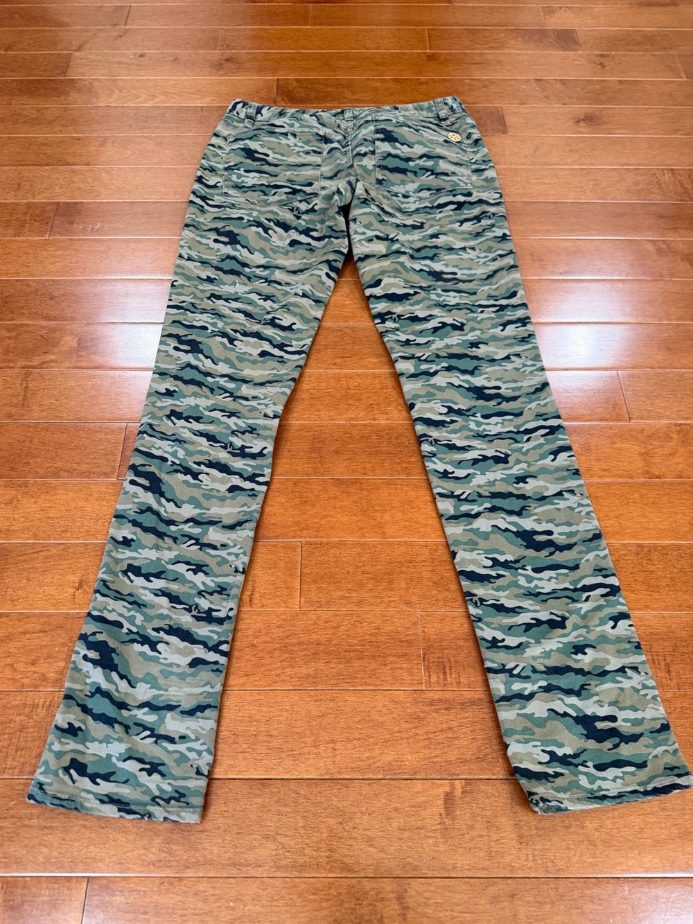 Tory Burch Camouflage Cotton Blend Super Skinny Jeans Pants Sz. 30 - Picture 4 of 5
